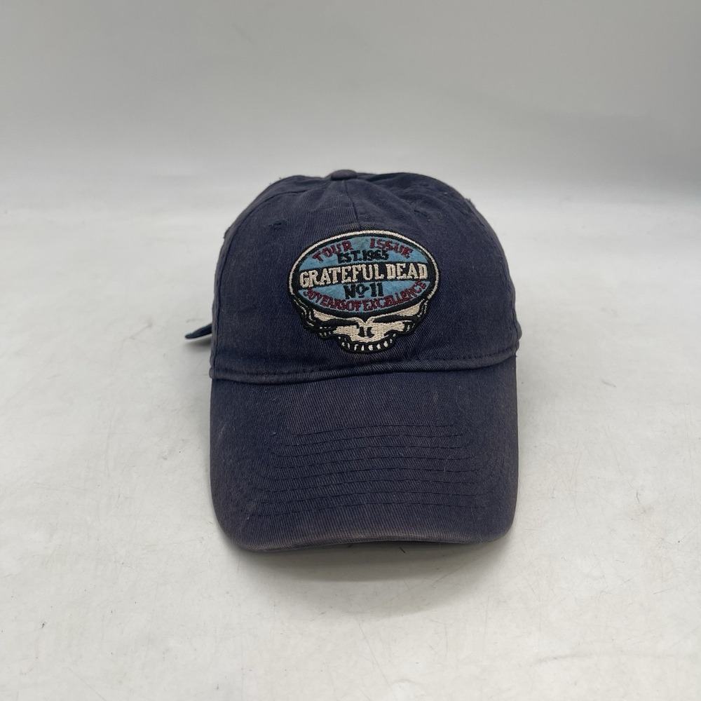Grateful Dead Liquid Blue Tour Issue 30 Years Of Excellence Hat Blue Strap Back